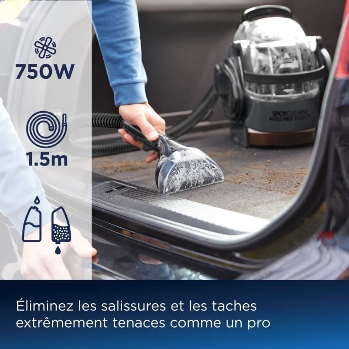 BISSELL SpotClean Auto Pro Select 3730N - Removes stains, cleans and vacuums - Large capacity tank - Long reach