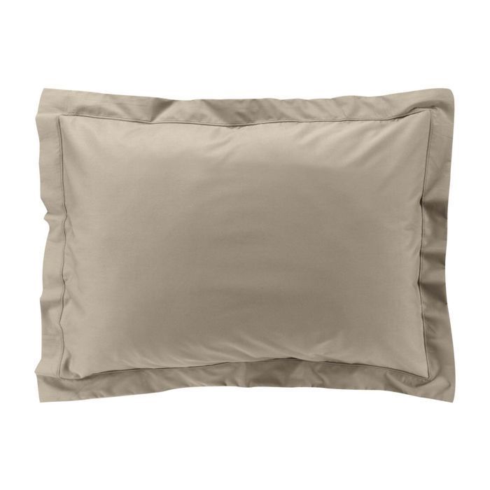 Federa rettangolare 50x70 cm - 100% cotone percalle - Beige