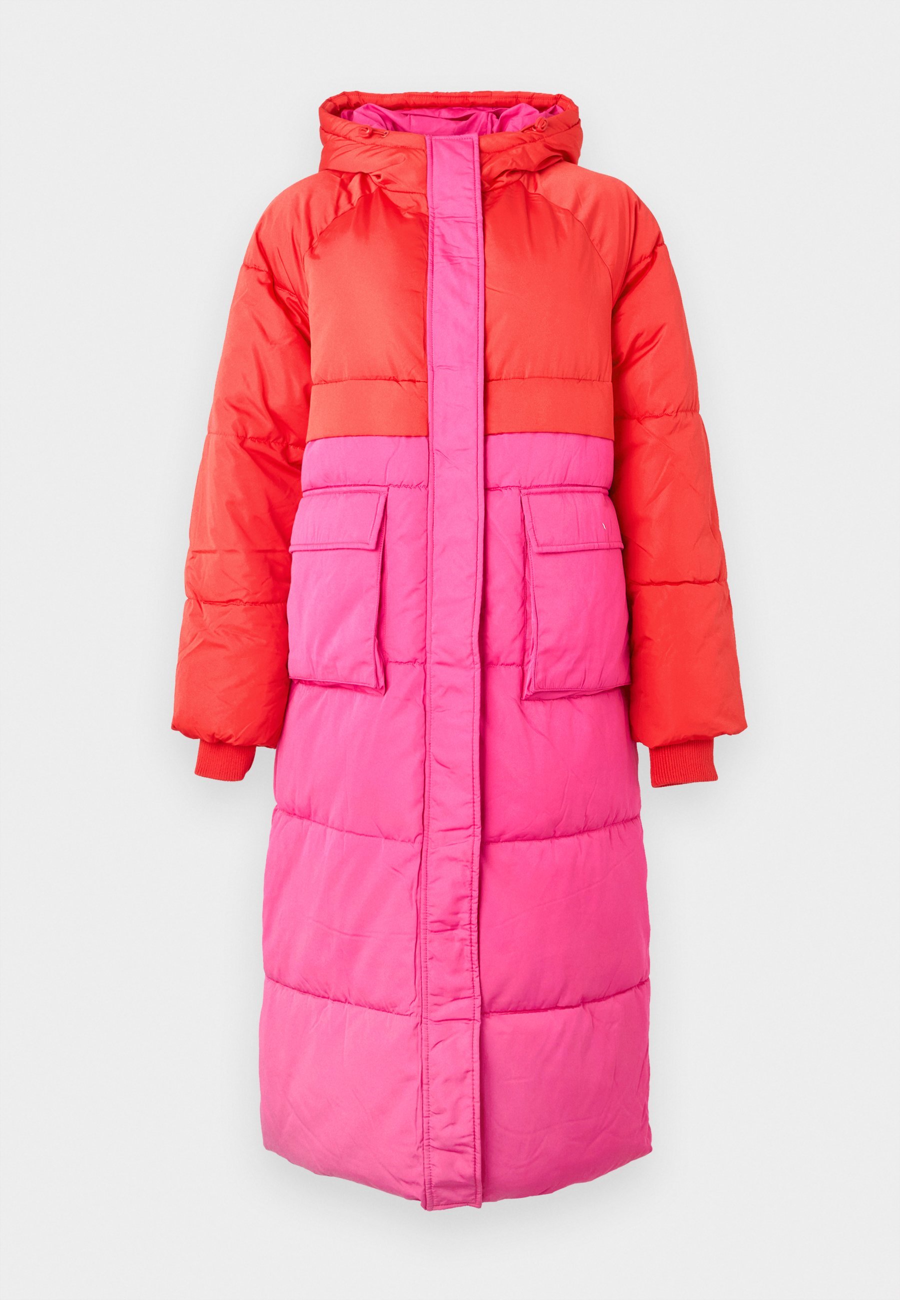 YAS YASSOF PADDED COAT - Zimní kabát - black/white