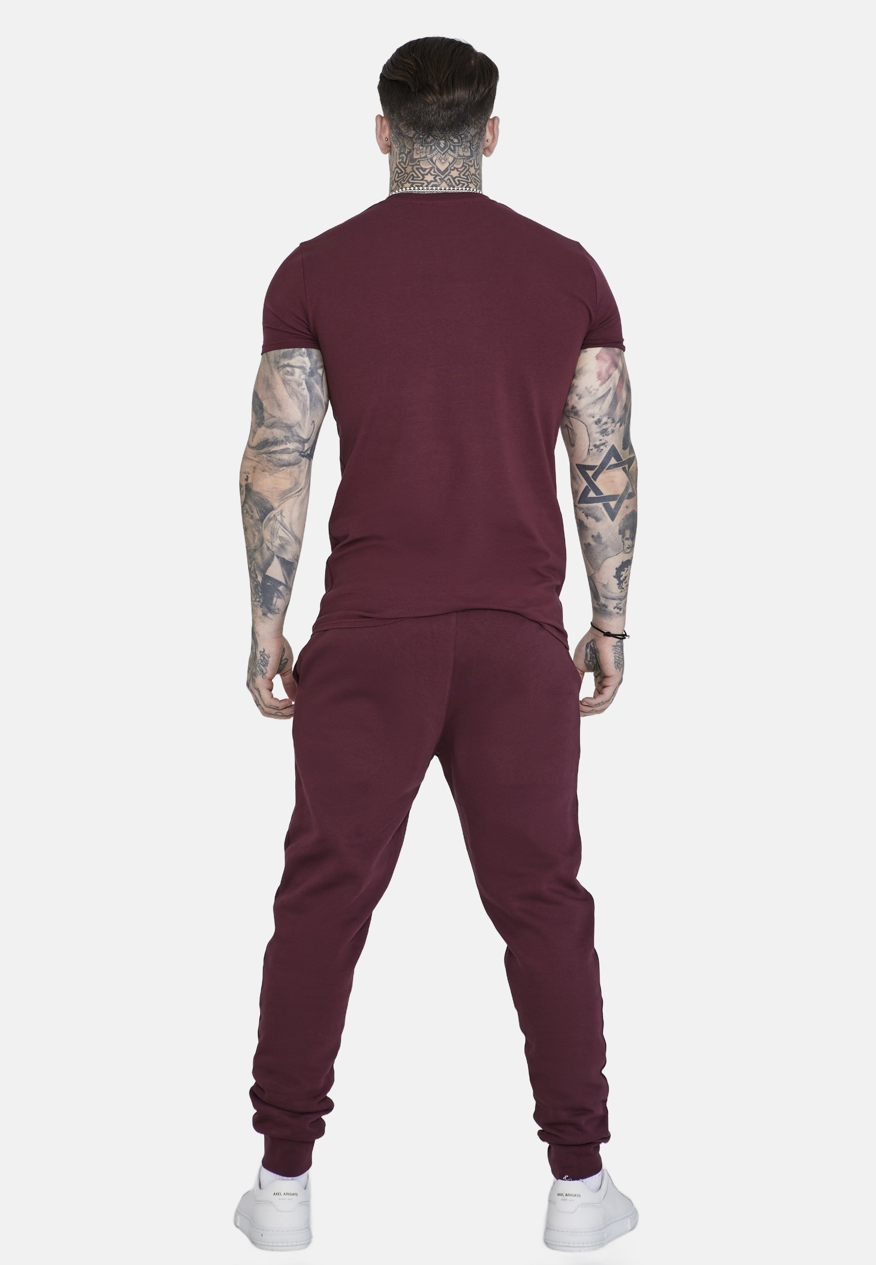 Teplákové kalhoty SIKSILK - vínová