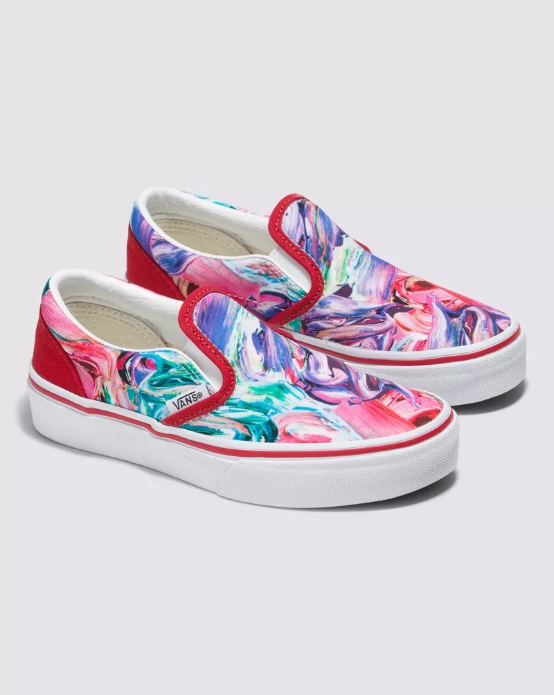 Customs Kids Brush Strokes Slip-On