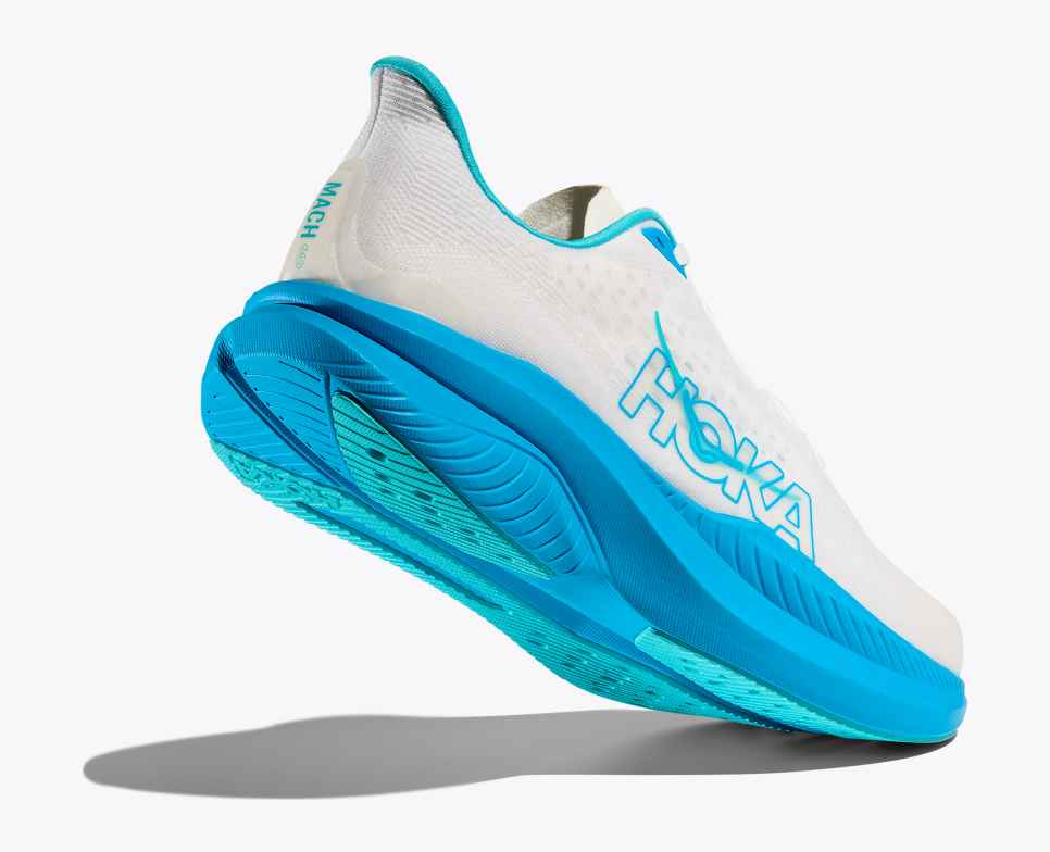 HOKA Mach 6 Hvit / Skyward Blå