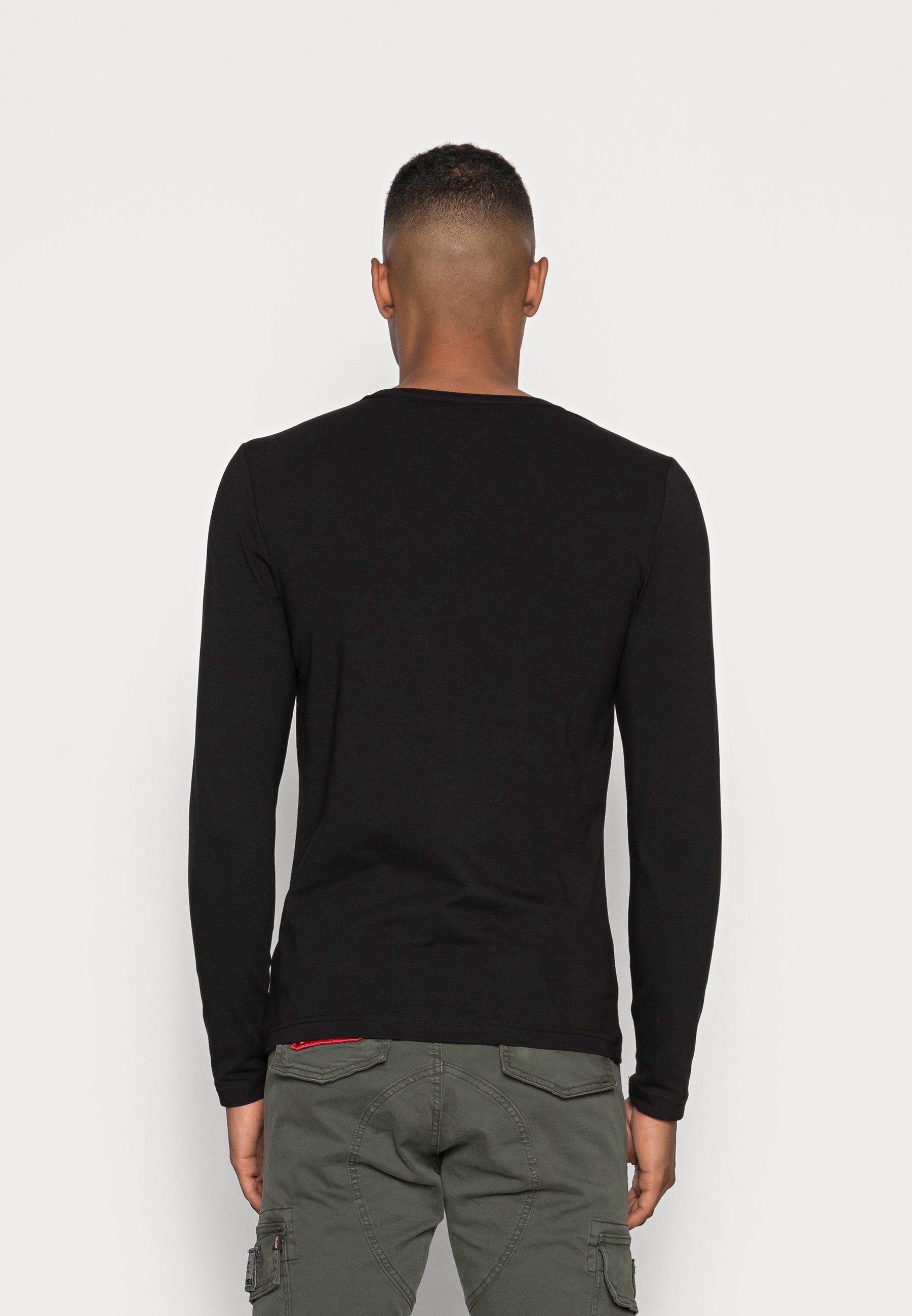 Blusa de manga comprida Tommy Hilfiger - preta