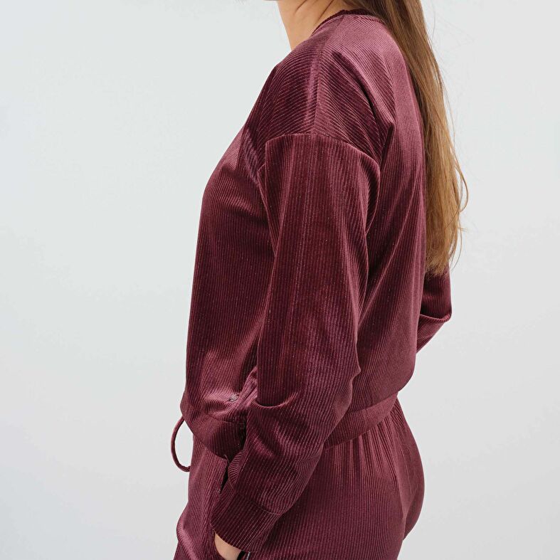  Genser Femme Bordeaux