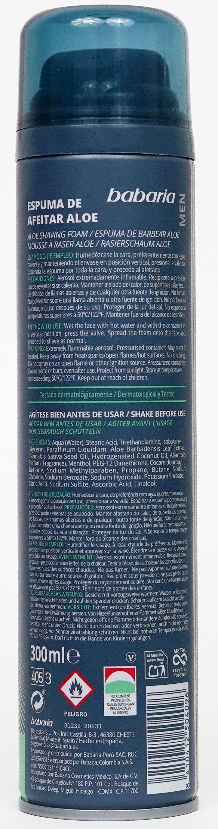Skušanās putas jutīgai ādai Skušanās putas