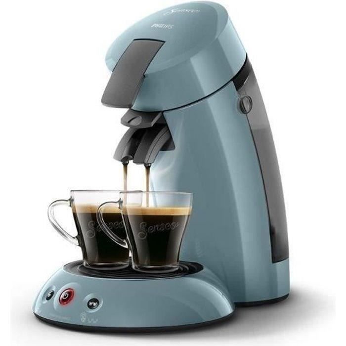 Macchina da caffè a capsule Philips HD6553/21 Original Senseo, Aroma Booster, Blu Grigio + 32 capsule Senseo Espresso Brasile