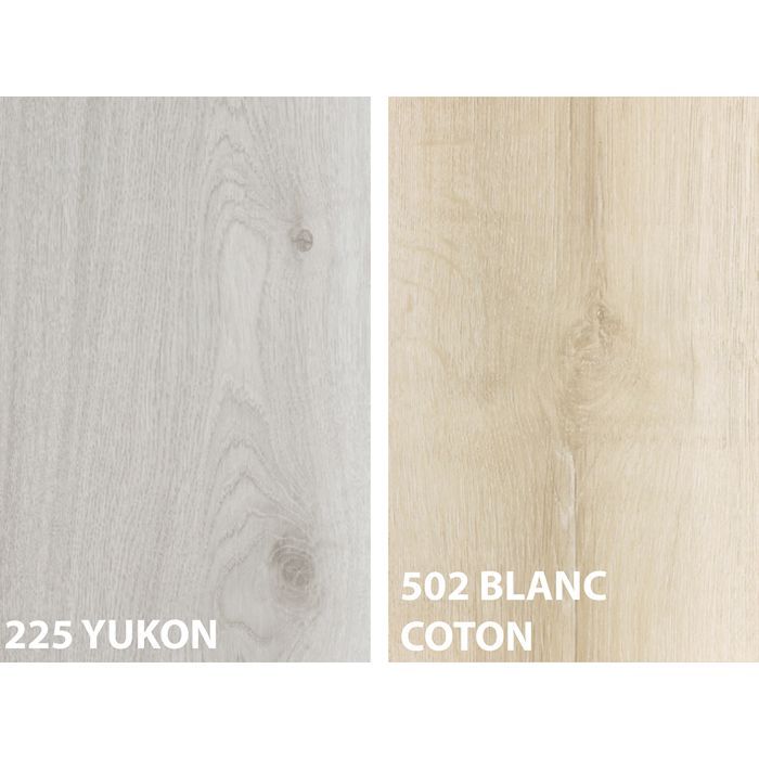 Wood-look laminate flooring - DOMOFLOOR Series - 19.2 x 129 DOMOFLOOR 226W BAFFIN with 4 beveled edges - Sold by the box
