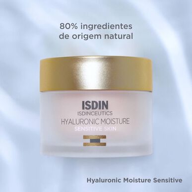 Isdinceutics Prevent Hyaluronic Moisture Cream Rauhoittava Kosteuttava Voide Herkälle Iholle 50 ml