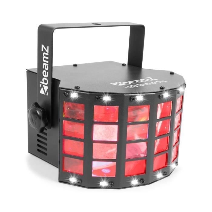 BeamZ Butterfly LED - Projetor LED 2 em 1 com Estrobo - 3 LEDs RGB, 3W por LED