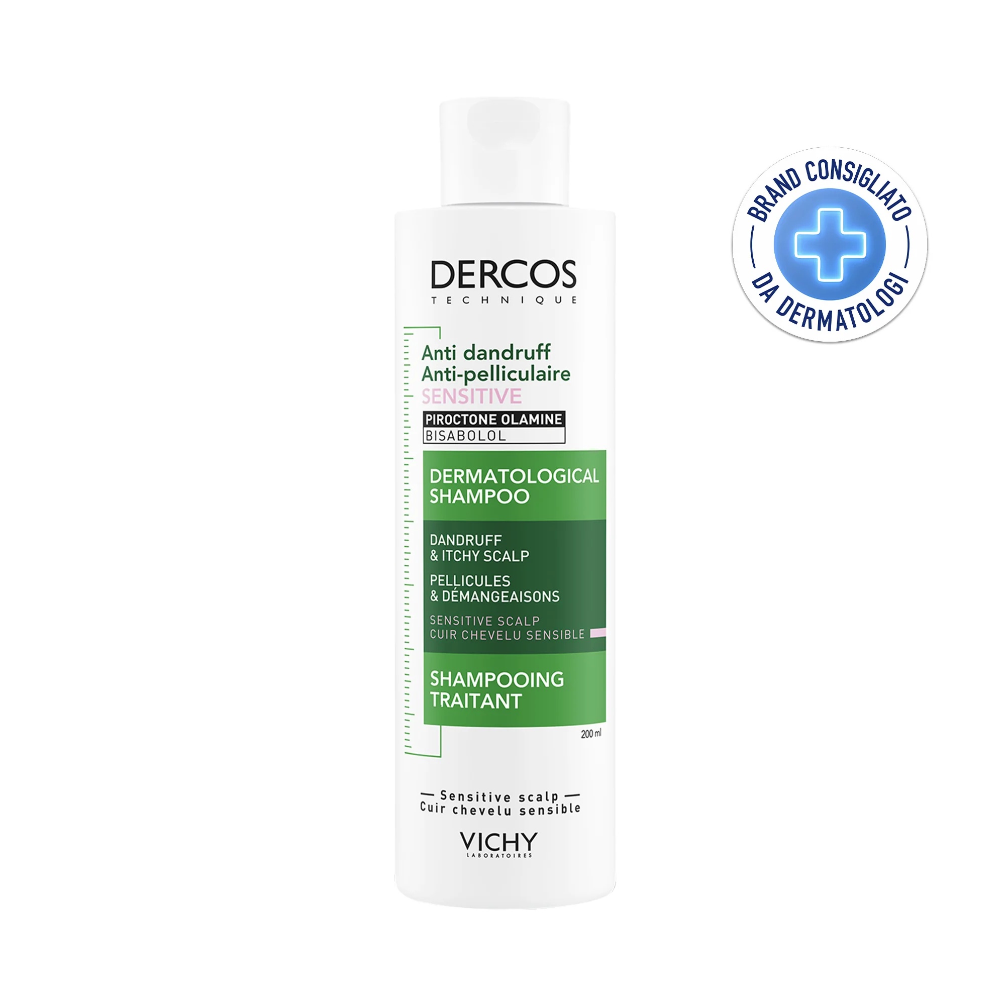 VICHY Vichy Dercos Anti-roosshampoo Sensitive 200 ml Gevoelige hoofdhuid