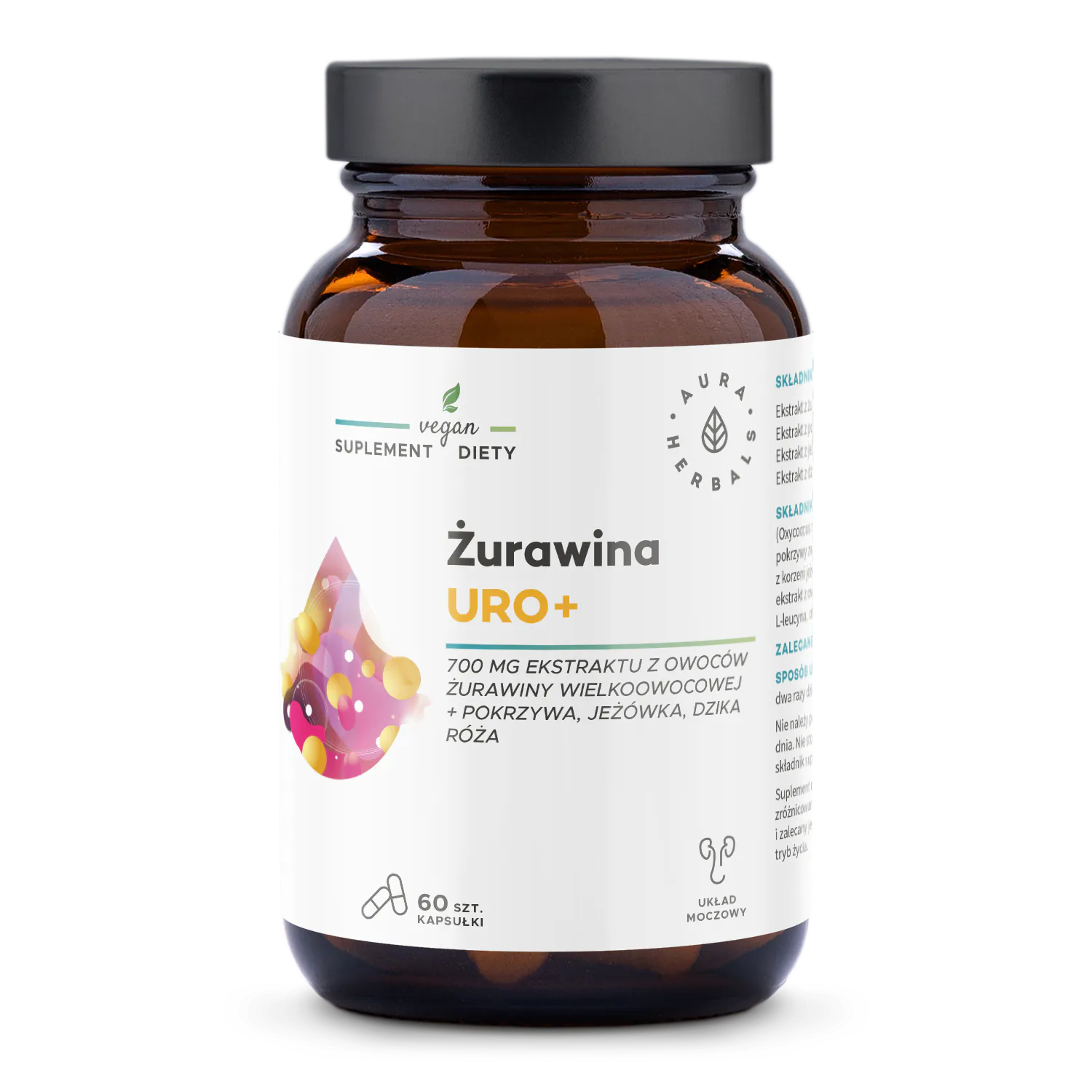 Aura Herbals Żurawina Uro+, Kapsułki