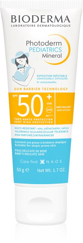 „Bioderma Photoderm Pediatrics“ vaikams skirtas apsauginis kremas nuo saulės SPF 50+