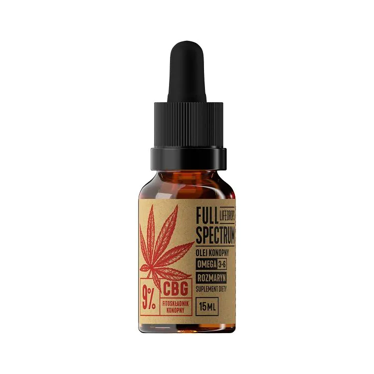 Full Spectrum Olejek Konopny CBD + CBDa 9% 15 ml