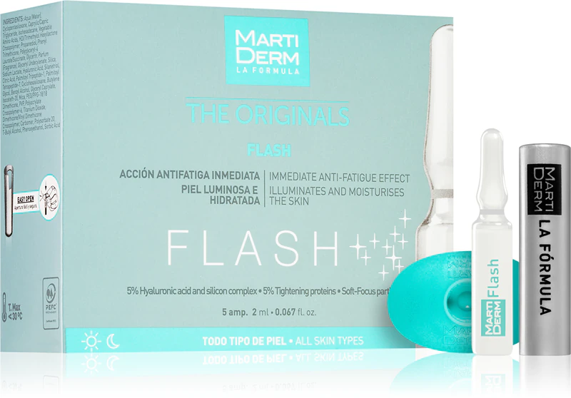 MartiDerm The Originals Flash: cuidado concentrado em ampolas.
