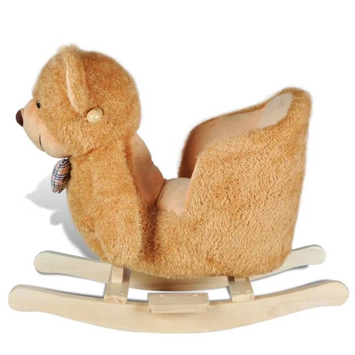vidaXL Schaukelbär für Babys, Plüschtier, Kinderspielzeughaus 80073