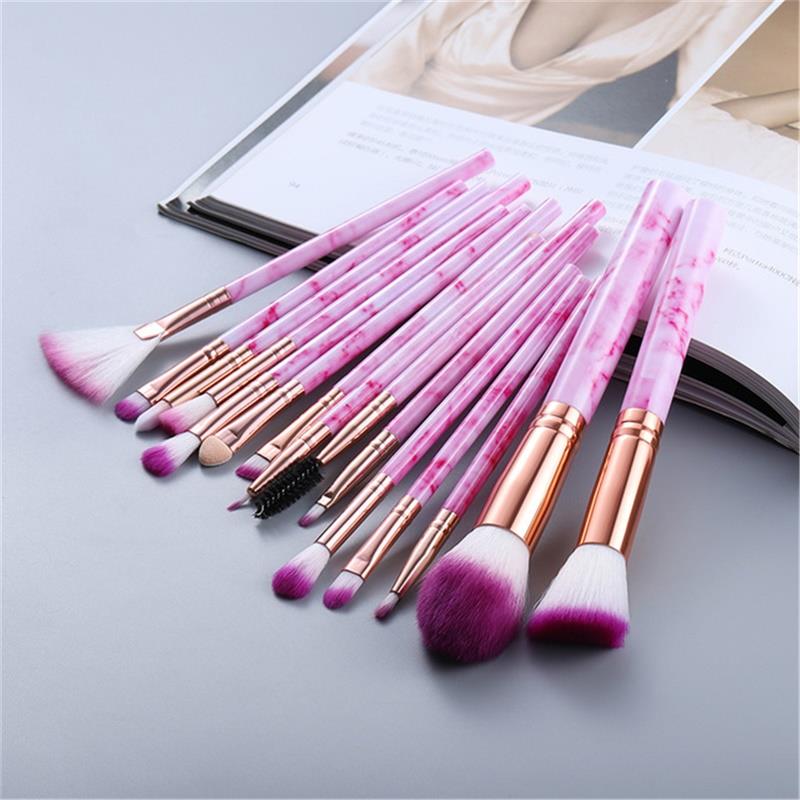 Set di 5 10 15 pennelli per il trucco, per cipria, ombretto, fondotinta, fard, sfumatura, kit di bellezza cosmetico, strumenti per il trucco.