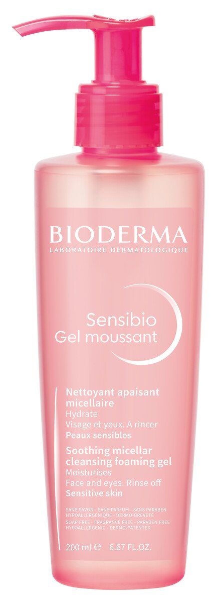 Sensibio putojošais gels Sejas tīrīšanas līdzeklis no aptiekas