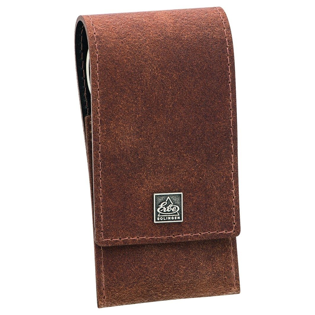 ERBE Etui Maniküre-Taschenset „Cognac & Ozeanblau“, konjakas, 3 teilig – 1 Stück