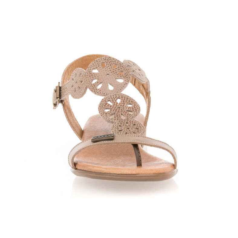 Sandalias de dedo marrones para mujer