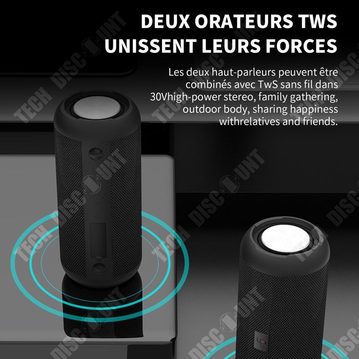 Bluetooth-luidspreker - TD - 20W - Waterdicht - 3600mAh - Bluetooth 5.0