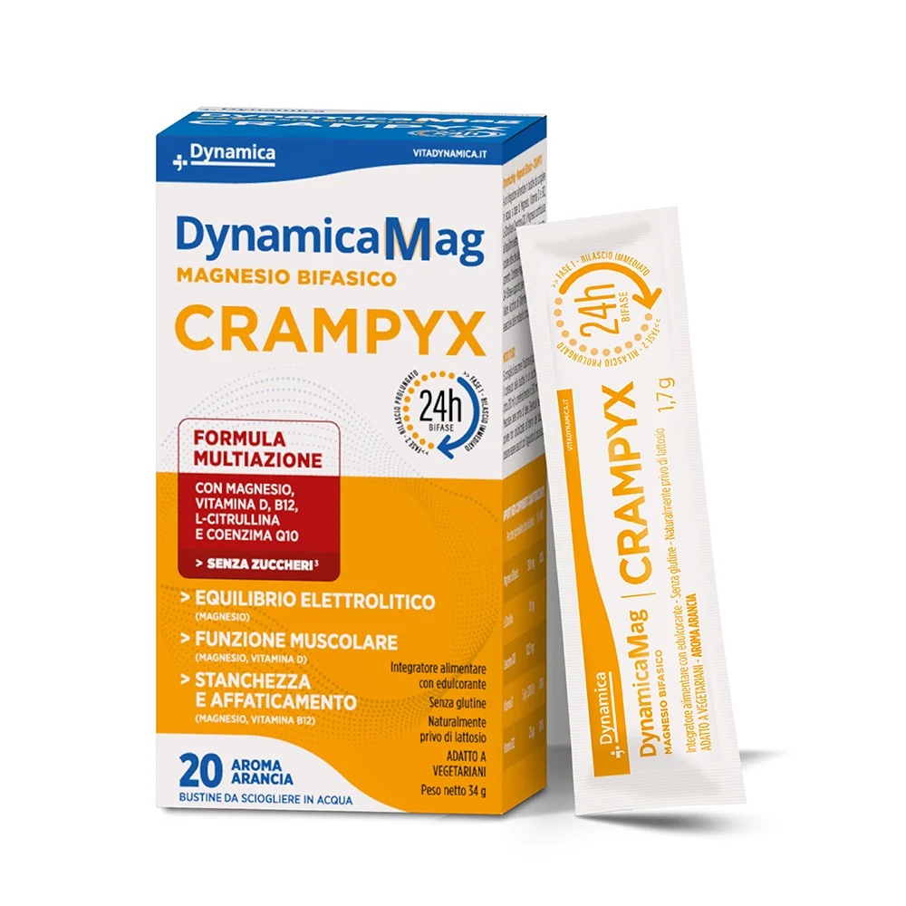 DYNAMICA Dynamicamag Crampyx 20 zakjes magnesiumsupplement