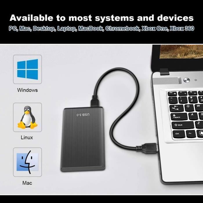 Disque Dur Externe 1TO, 2.5