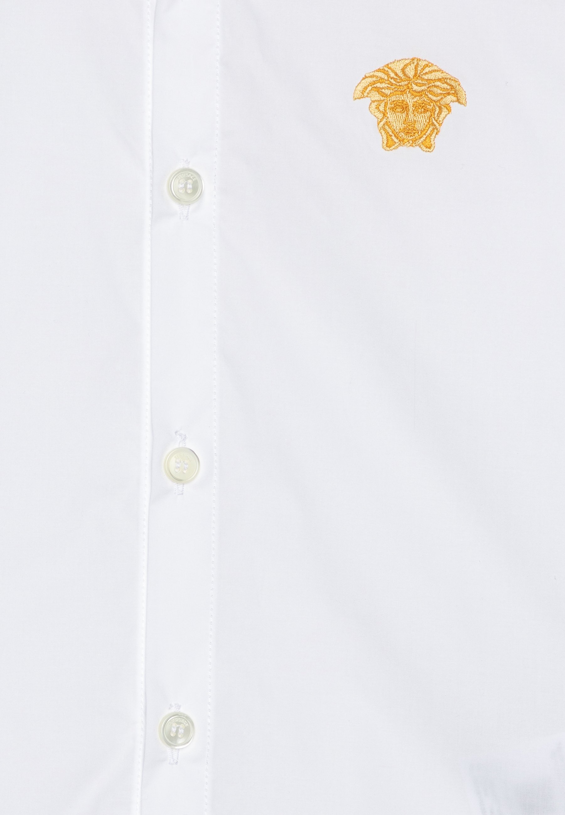 Versace FORMAL MEDUSA UNISEX - Blouse met knoopsluiting - wit/goud