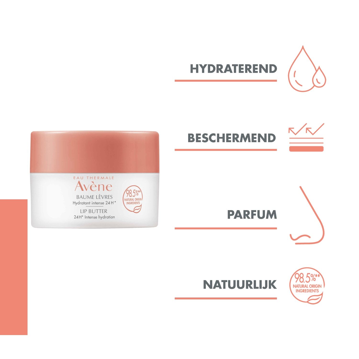 „Avène Cold Cream“ lūpų balzamas „Lūpų sviestas“, 24 valandų intensyvus drėkinimas, 10 ml