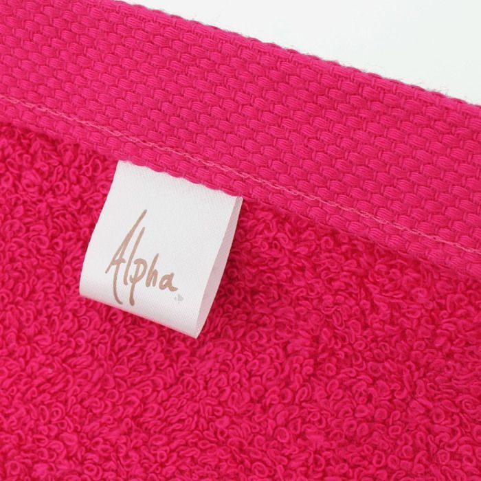 Juego de 2 toallas de baño de 90x150 cm ALPHA rosa fucsia