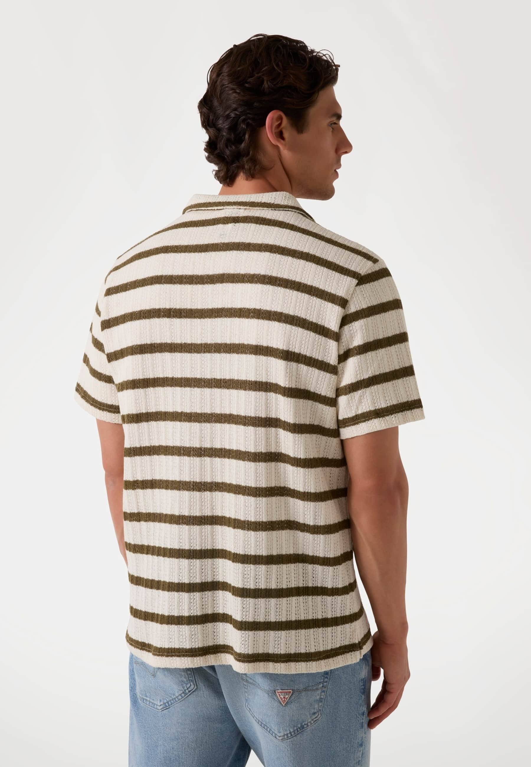 Guess STREIFEN - Shirt - mehrfarbig grün