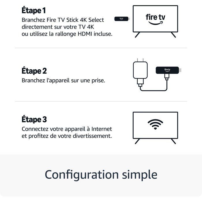 Fire TV Stick 4K Select - AMAZON - Resolución 4K - Bluetooth - Wi-Fi - 8 GB