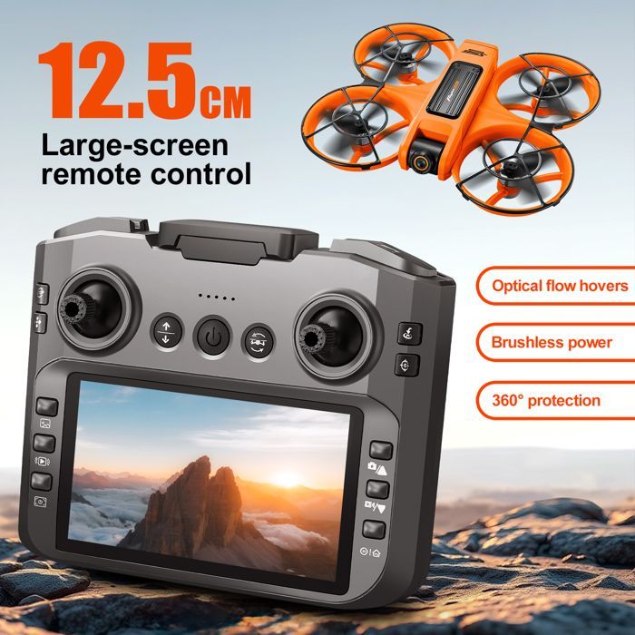 Ny S156 RC Drönare 2.4G 5G WIFI Professionell 8K Flygfotografering Fjärrstyrd Flygplan HD Dubbelkamera Quadcopter Orange