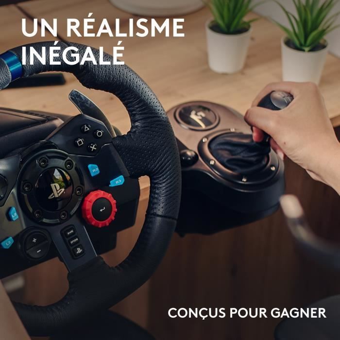 Volante Logitech G29 + Palanca de cambios Driving Force - Compatible con PS5, PS4 y PC