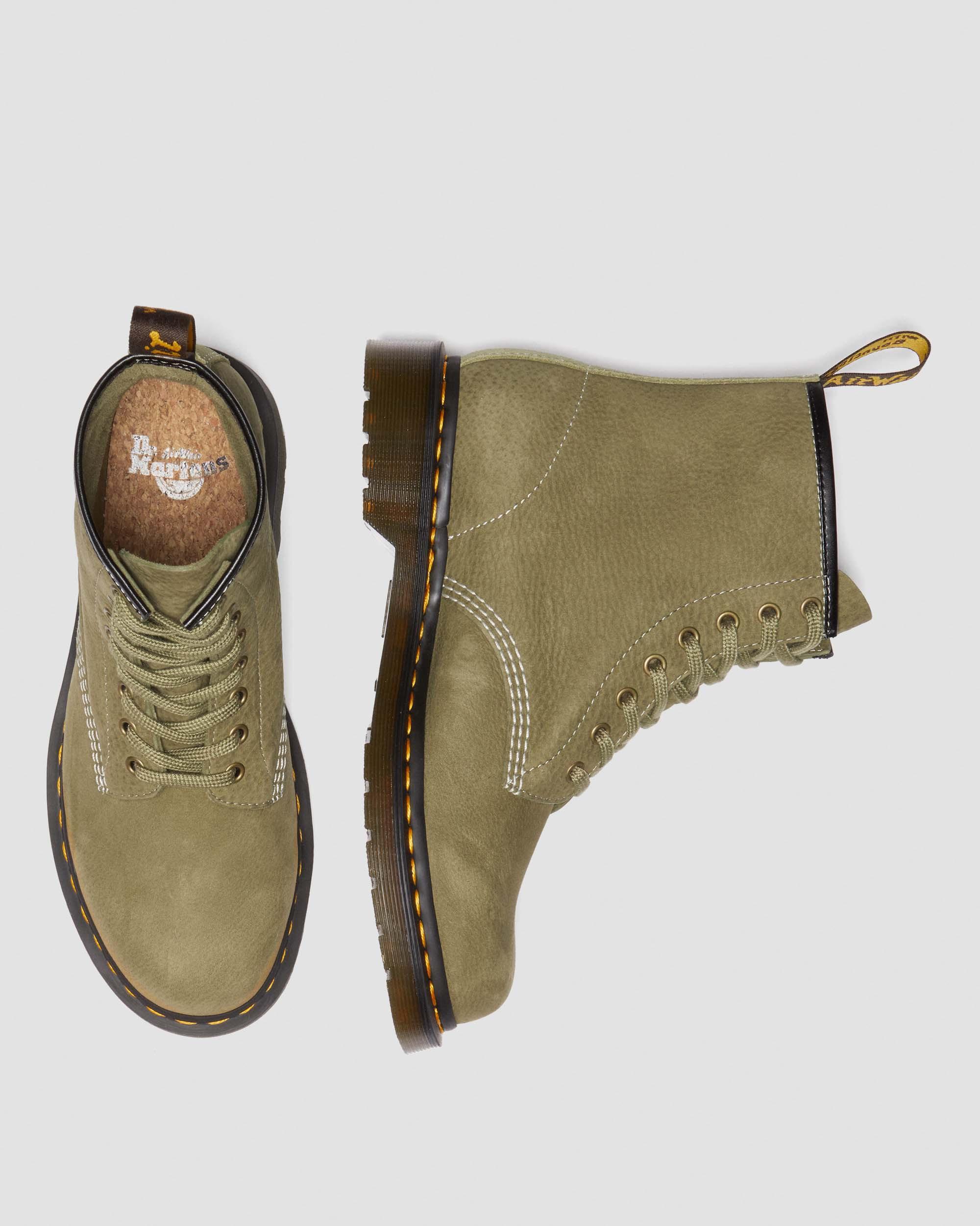1460 Tumbled Nubuck Leather Lace Up Boots
