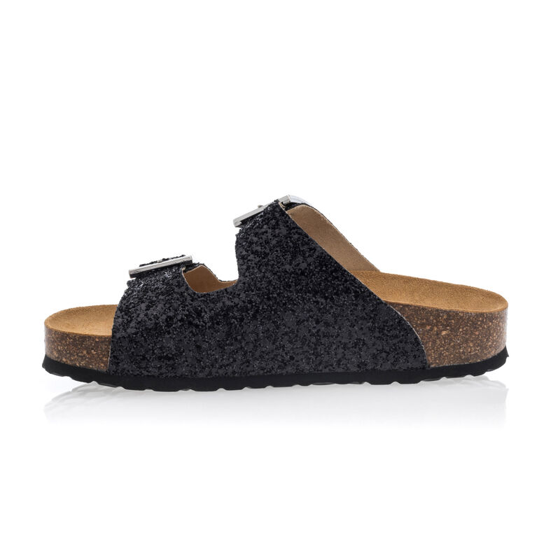 Sandalias negras para mujer / Zapatos de punta abierta