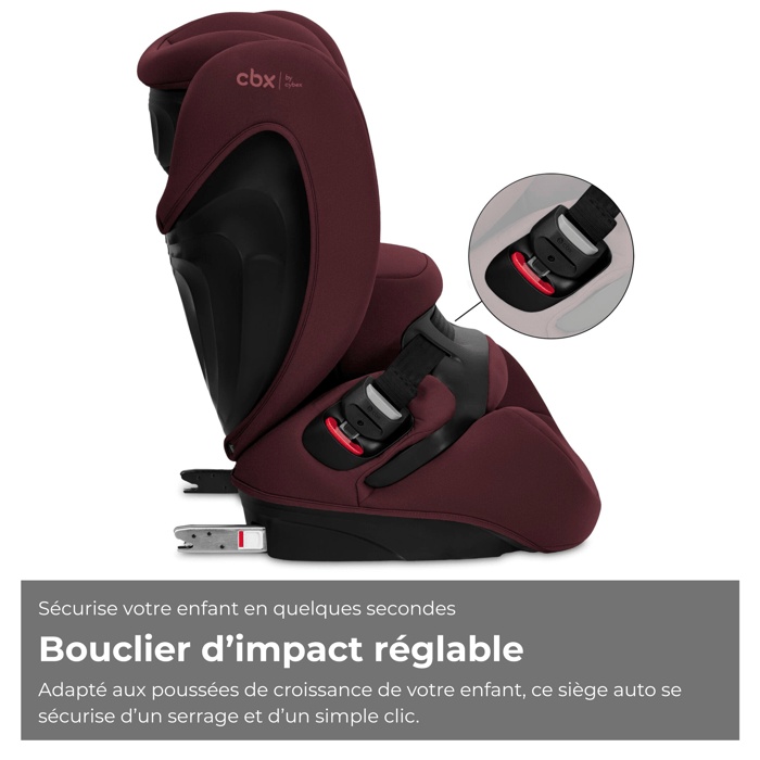 Cybex Pallas B i-Size CBX Car Seat - 76 to 150 cm - 9 to 50 kg - 15 months to 12 years - Rumba Red - Dark Red