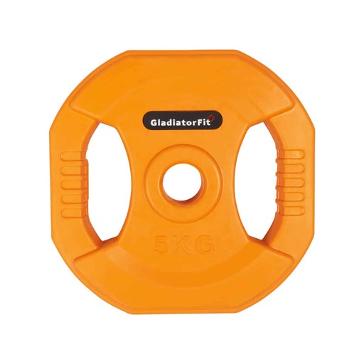  Gladiatorfit Pump Weight Disc with Rubber Coating and Handles Ø 31mm