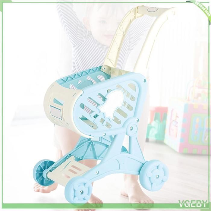 Carrello della spesa per bambini Fafeicy, giocattolo, carrello da supermercato, tappetino per la cura del bambino, blu