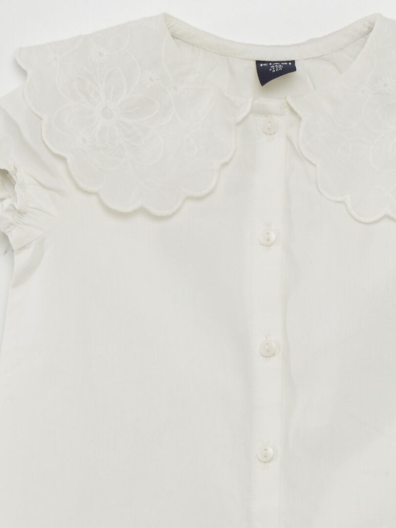 Poplin blouse - WIT