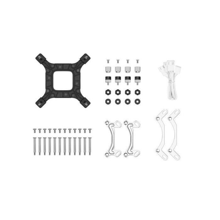 DEEPCOOL - LE720 - Raffreddamento a liquido AIO - Ventole da 120 mm - Illuminazione ARGB bianca - Compatibile con Intel/AMD - Bianco