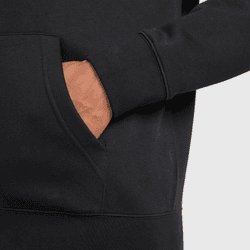 Nike Sportswear CLUB HOODIE - Majica s kapuljačom - crna crno bijela