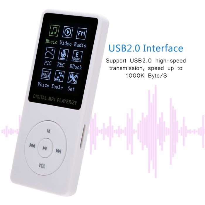 MP4-speler - TBEST - Sportmodel - 1,8-inch TFT-scherm - USB 2.0 - FM-radio