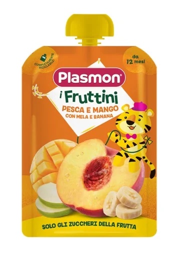 PLASMON Plasmon I Fruttini Pêssego/Manga Apenas açúcares de frutas