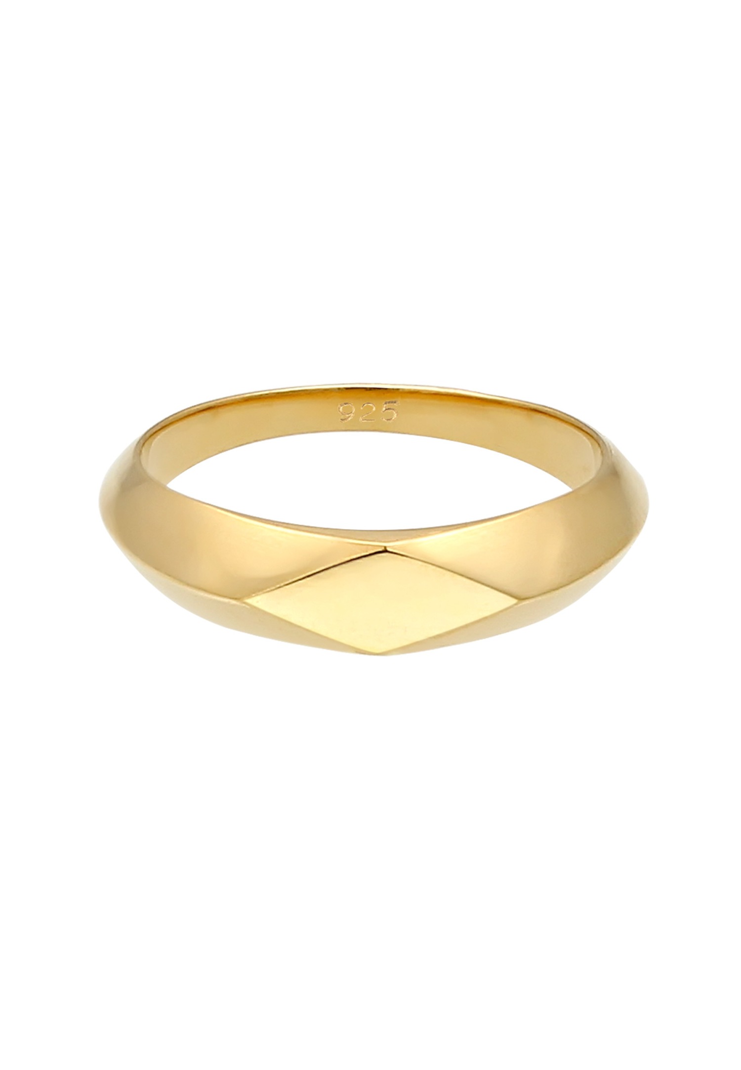 Elli Pinky Minimale Bague Femme - Argent (925/1000)