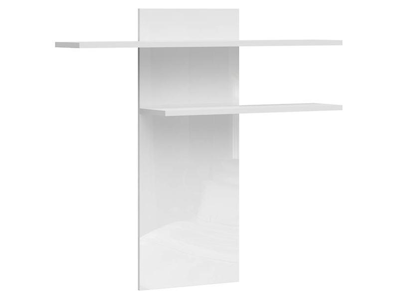 Półka ścienna panel Assen 130 cm biały połysk