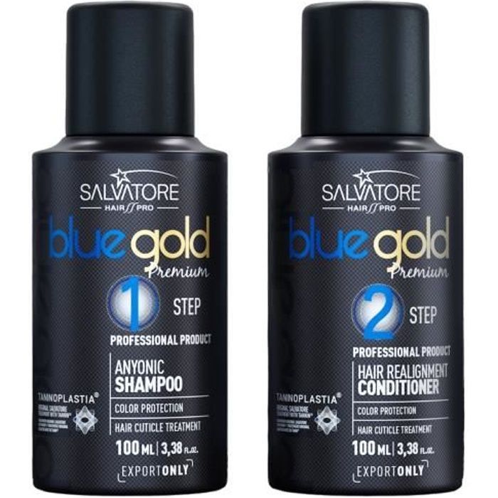 SALVATORE Blue Gold Premium Kit 100ml x2 - Taninoplastie