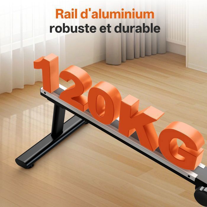 Vogatore da interno - JOROTO - MR10B - 12 livelli di resistenza - Pieghevole (risparmio di peso del 70%) - Schermo LCD - Bluetooth - 120 kg