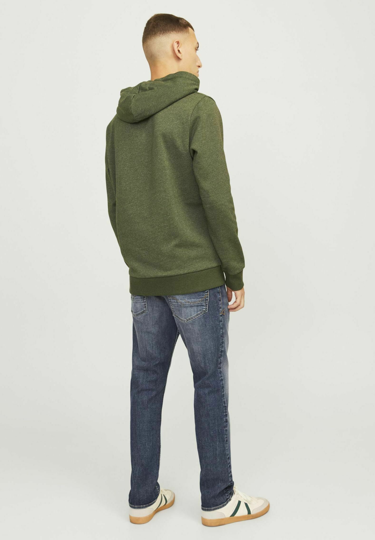 Jack & Jones JJICLARK - Sirge säärega teksad - sinine denim