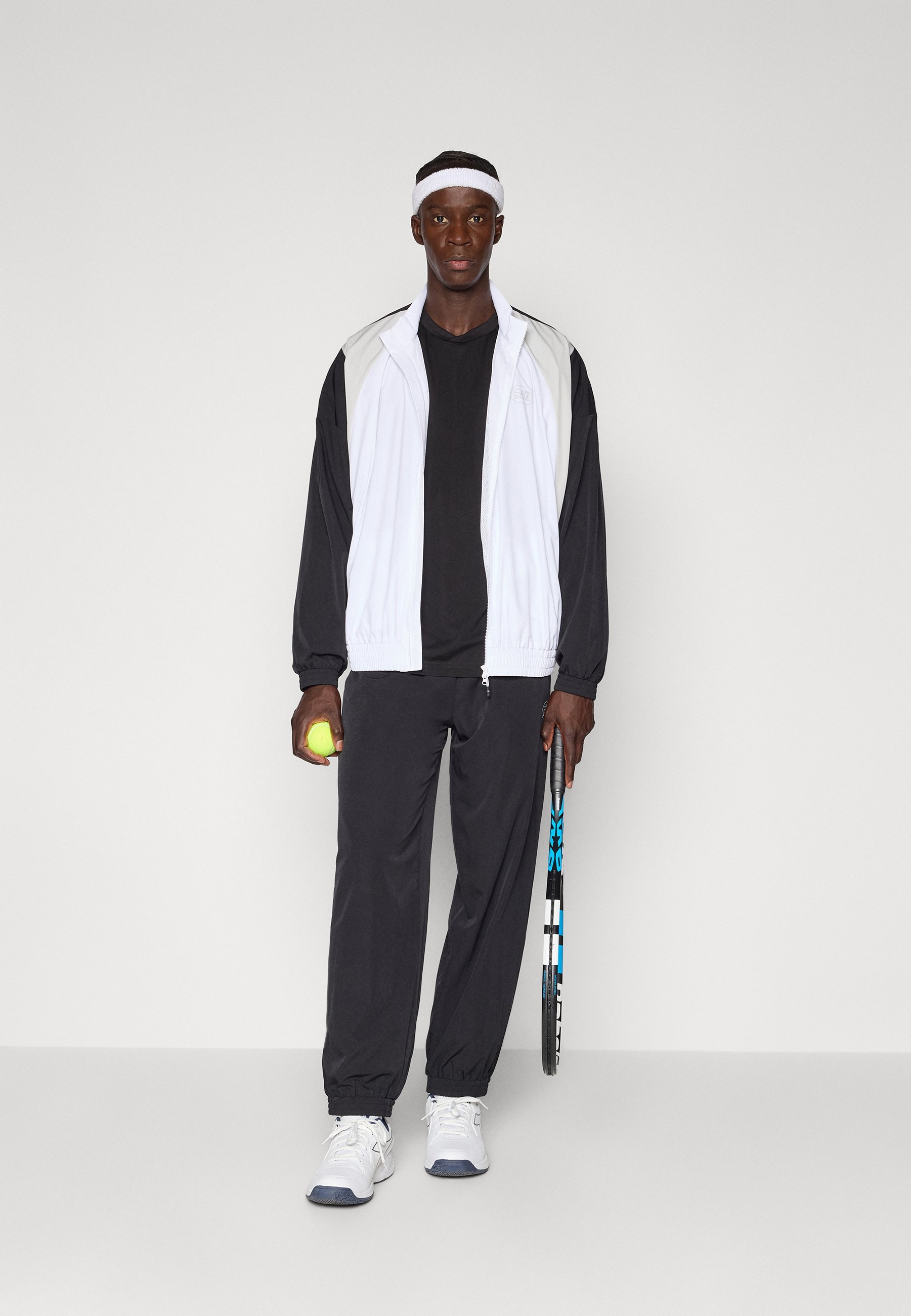 EA7 Emporio Armani TENNIS PRO TRACKSUIT COLOURBLOCK SET - Trainingspak - zwart