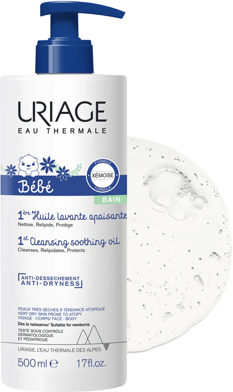 Uriage Xemose C8+ Bébé Beruhigendes Reinigungsöl für trockene und atopische Haut